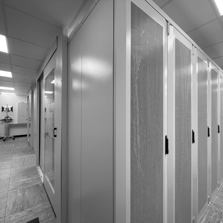 Secure UK colocation suite for dedicated server equipment in VeloxServ birmingham data centre